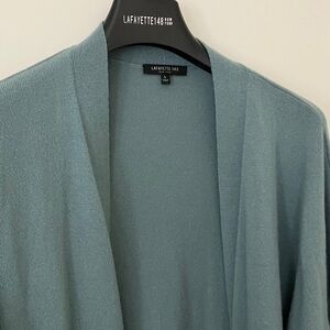 Lafayette 148 Luxurious Wool-Cashmere Blend Longline Cardigan/Duster